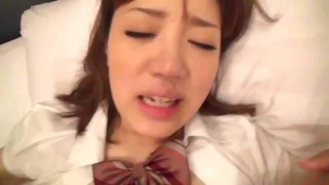 Nice teen in school uniform Miyabi Tsukioka dick riding 3