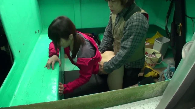 Naughty Japanese schoolgirl Riho Hirose gets her pussy licked and hammered 5