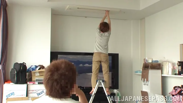 Teen Aina Tsuji gets seduced by horny and hot stud 5