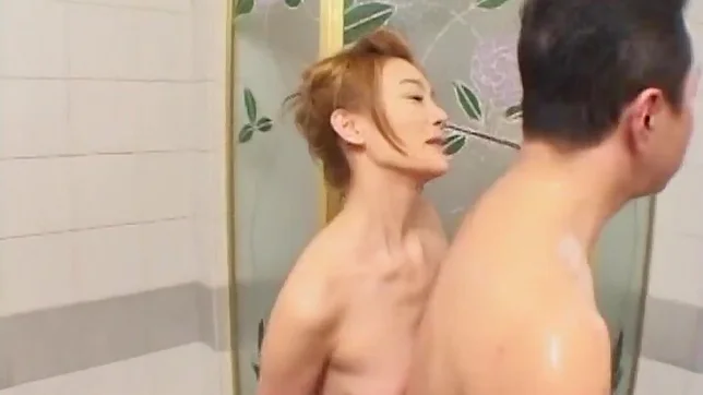 Alluring Tokyo schoolgirl spreads legs for fucking in a bathroom