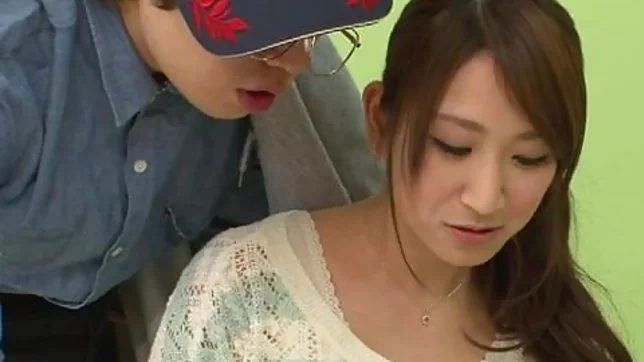 Hot milf Yui lots of insane dildo sucking and hand work on cock 3