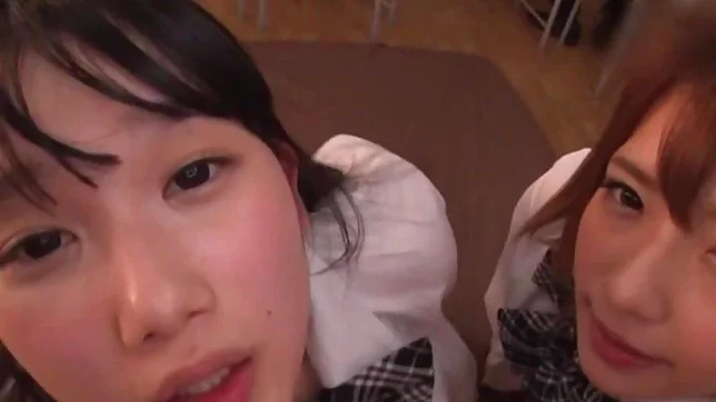 Japanese schoolgirls are being naughty