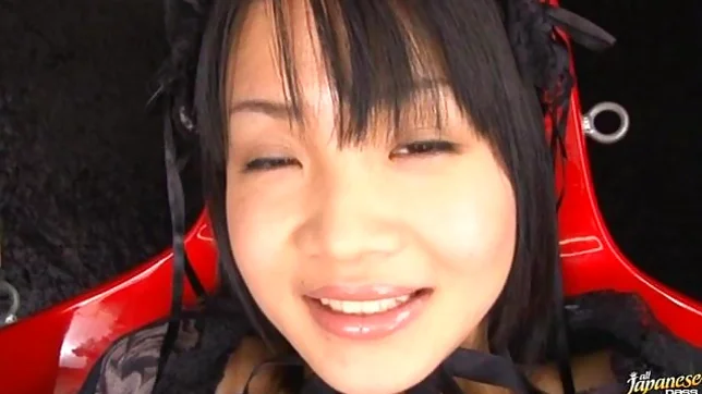 Hikaro ose lovely Asian babe is tied and guys tease her shaved pussy 3