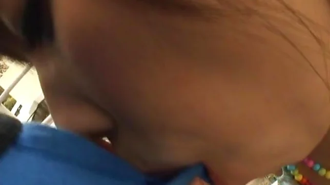 Maho Sawai beautiful Asian teen gives blow job 2