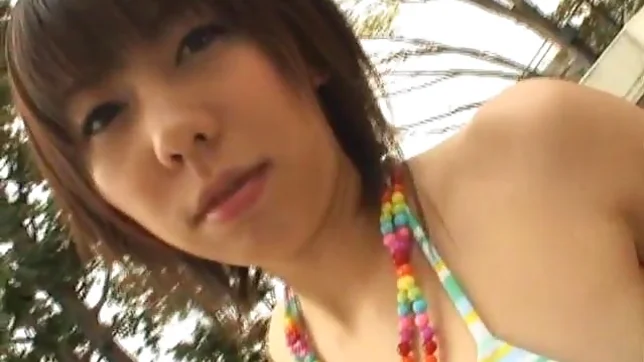 Maho Sawai beautiful Asian teen gives blow job 3