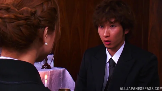 Cum in mouth of horny milf Akiho Yoshizawa 4