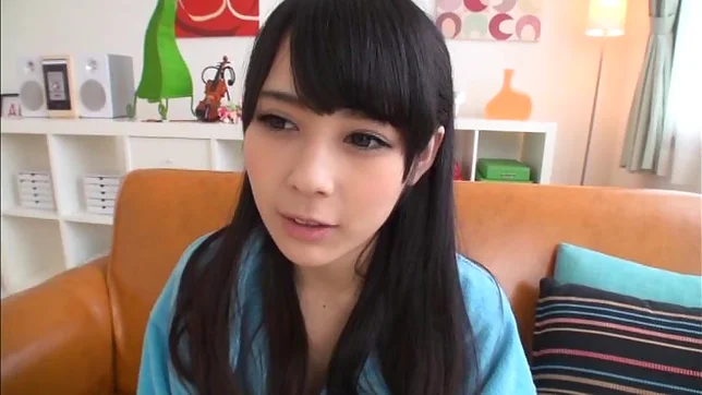 Dark-haired Japanese sweetie Ruka Kanae shows off her small tits 2