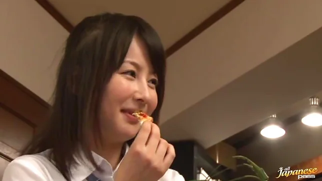 Petite schoolgirl panties pulled off and banged Ayumi Iwasa