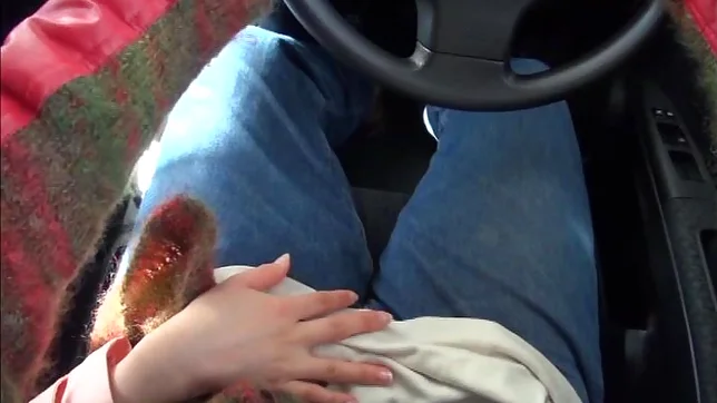 Rio Ogawa gives blowjob in the car for her boyfriend 3