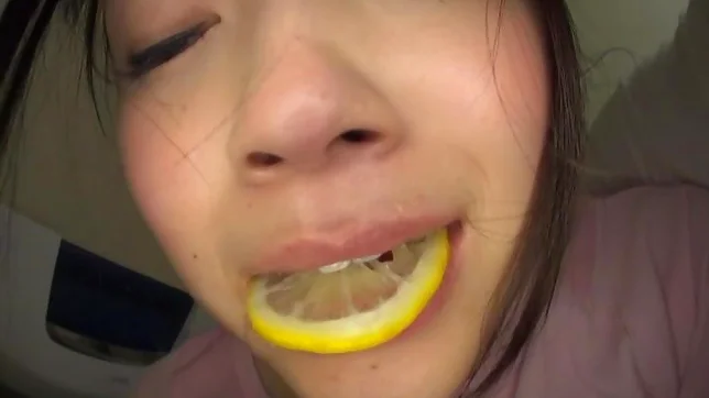 Nice teen Riona Minami small tits enjoying her new vibrator