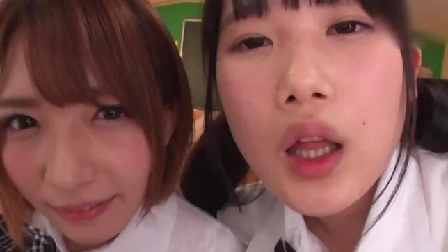 Japanese schoolgirls are being naughty 5