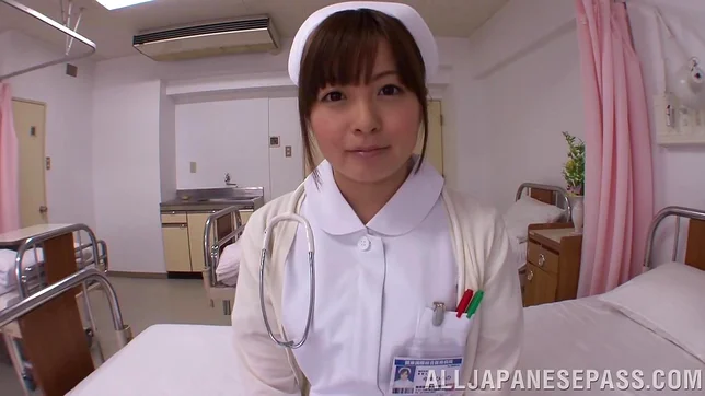Horny nurse Hirono Imai enjoys a huge cock riding
