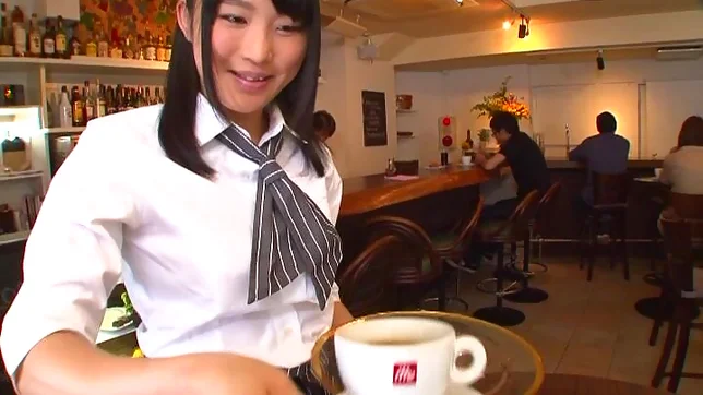 Glorious Japanese sex doll Satomi Namiya shows her ass and pussy 3