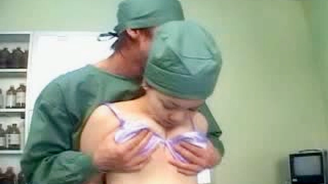 Hot Nurse Uniform Amateur Takes Big Cock in Her Tits