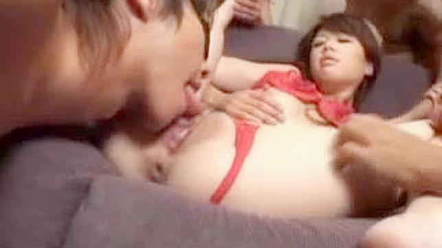 Tight Pussy Girl 18+ Enjoys Rough Asian Anal With Two Guys
